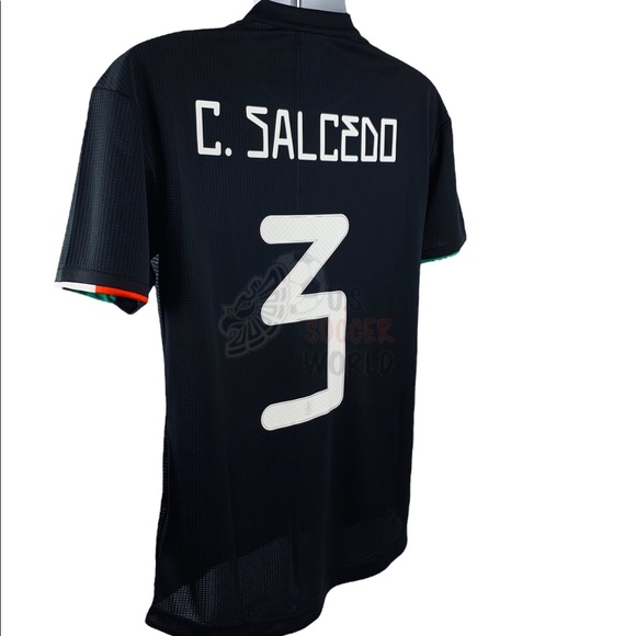 Carlos Salcedo #3 Mexico Home Authentic Mens Soccer Jersey World Cup - Picture 6 of 12